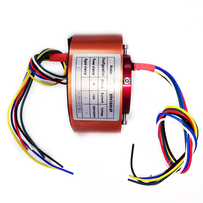 ABS Engineering Plastics / Aluminum Material High Current 30mm 10 Wire 16a Slip Ring Voltage Slip Ring