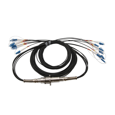 6-channel fiber optic slip ring, 300rpm, rating 65 or 67, power 23dBm from Max Optical IP LPFO-06N-A